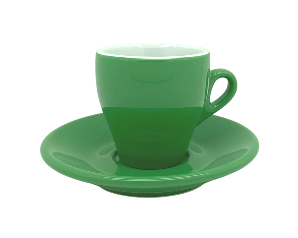 Nuova Point 6er-Set MILANO (155ml) Cappuccino Tasse grün (Verde)