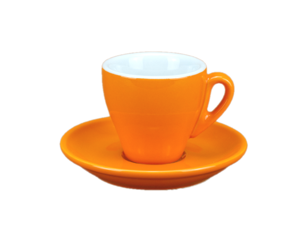 Nuova Point 6er-Set MILANO (65ml) Espresso Tasse orange (Arancione)