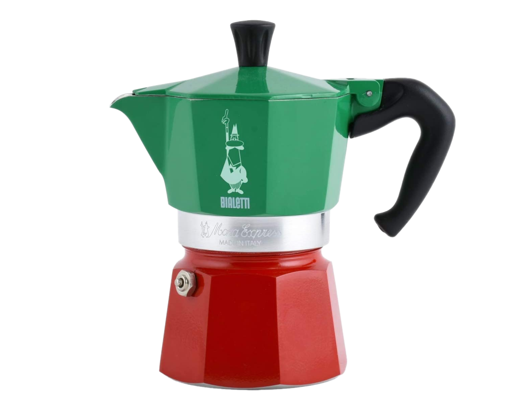 Bialetti Moka Express TRICOLORE 3 Tassen Espressokocher
