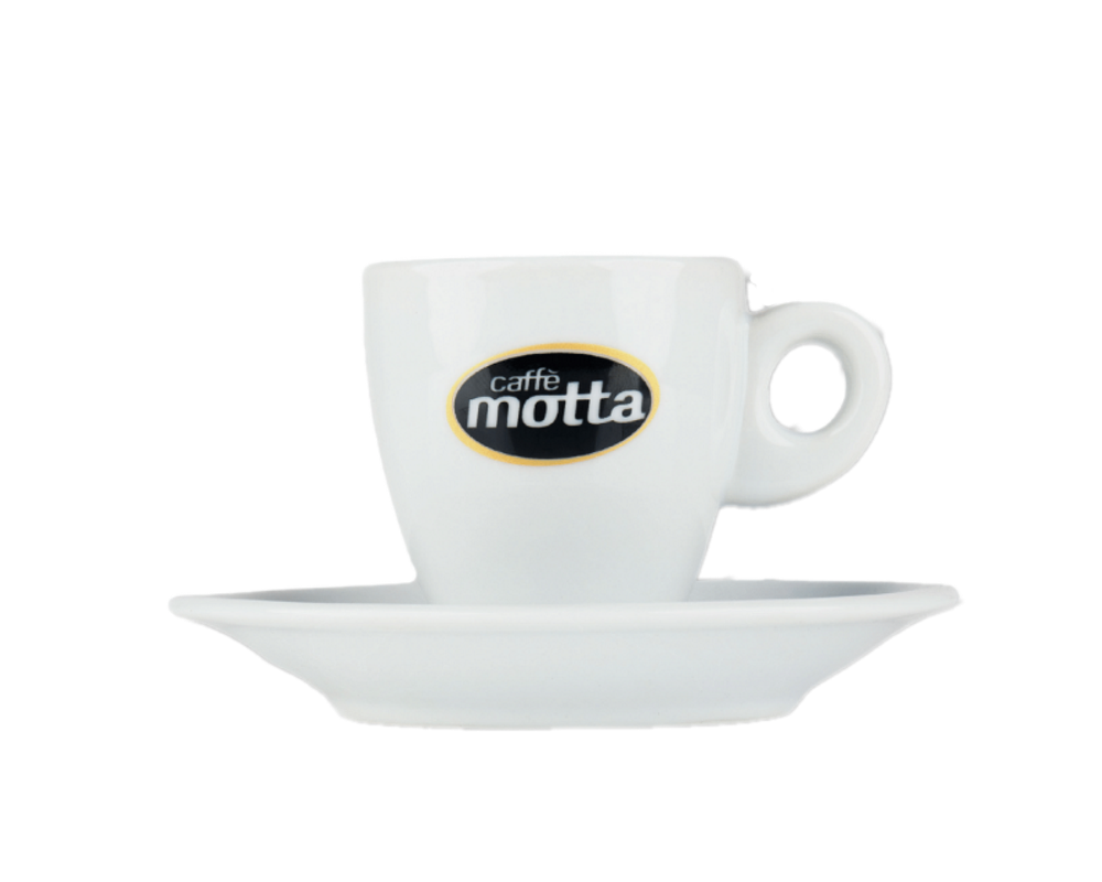Caffe Motta Espressotasse mit Untertasse mit Logoprint