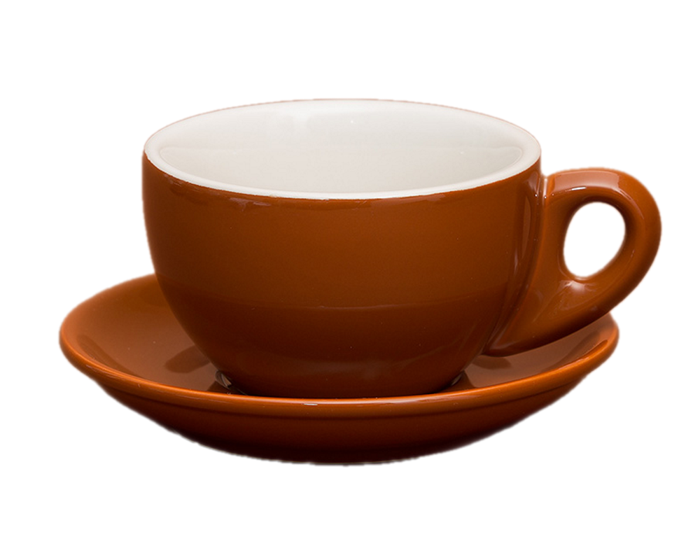 Nuova Point 6er-Set PALERMO (290ml) Latte Tasse braun