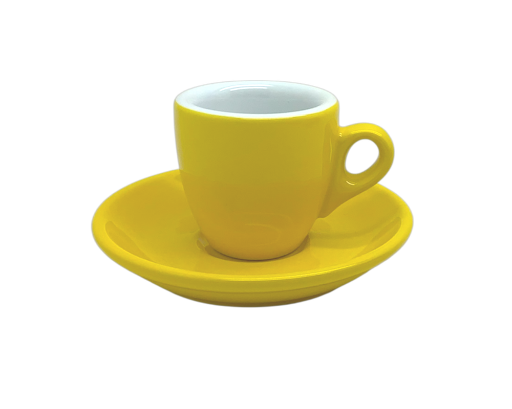 Nuova Point 6er Set PALERMO (56ml) Espresso Tassen gelb (Gialla)