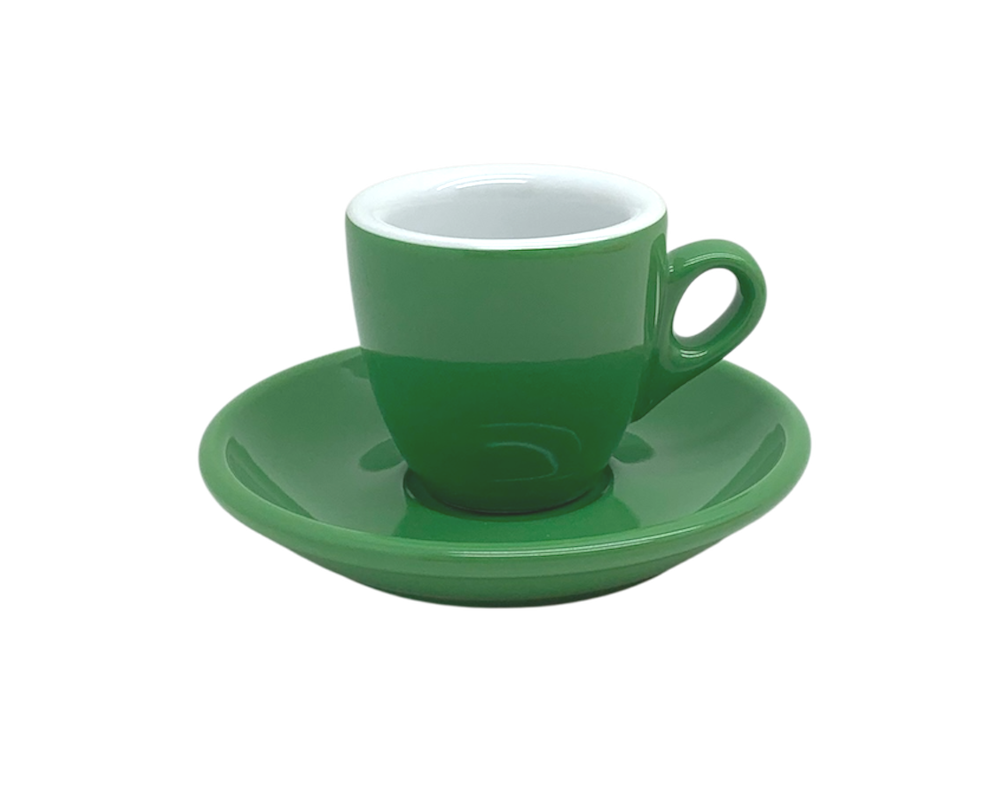 Nuova Point 6er Set PALERMO (56ml) Espresso Tassen grün (Verde)