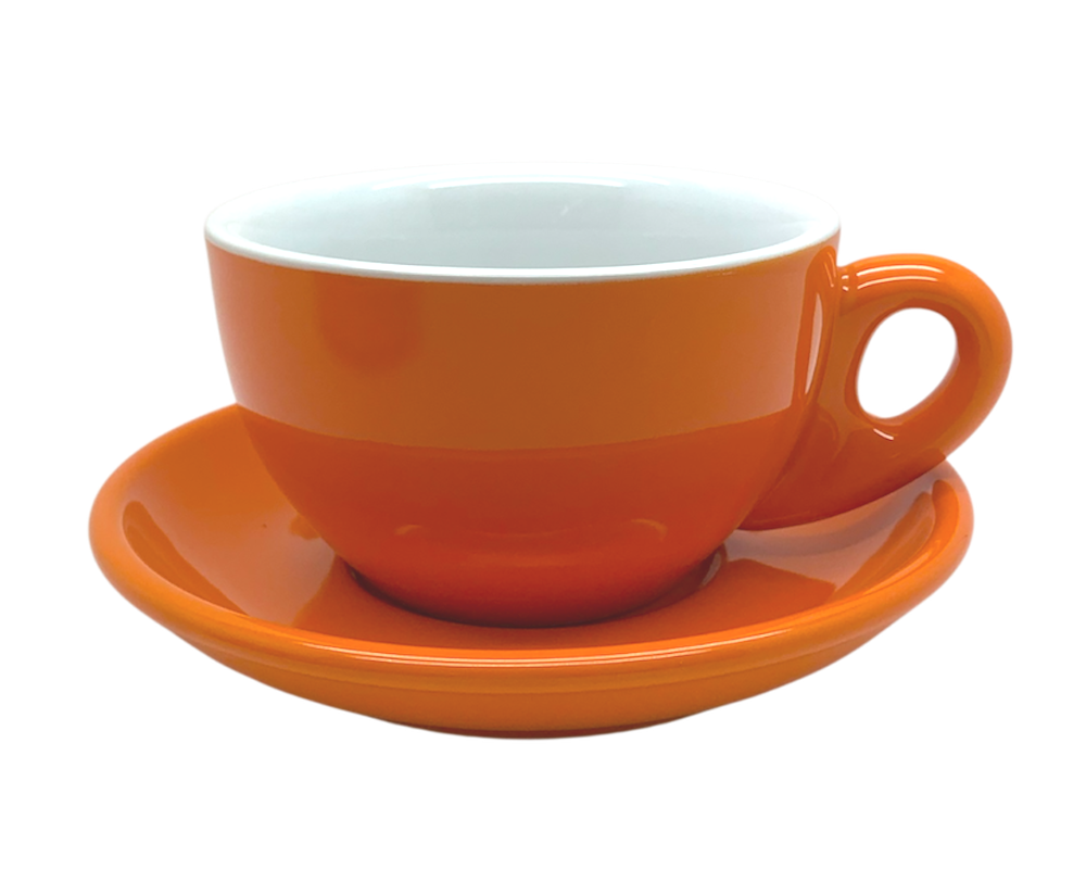 Nuova Point 6er Set-PALERMO (290ml) Latte Tasse orange (Arancione)