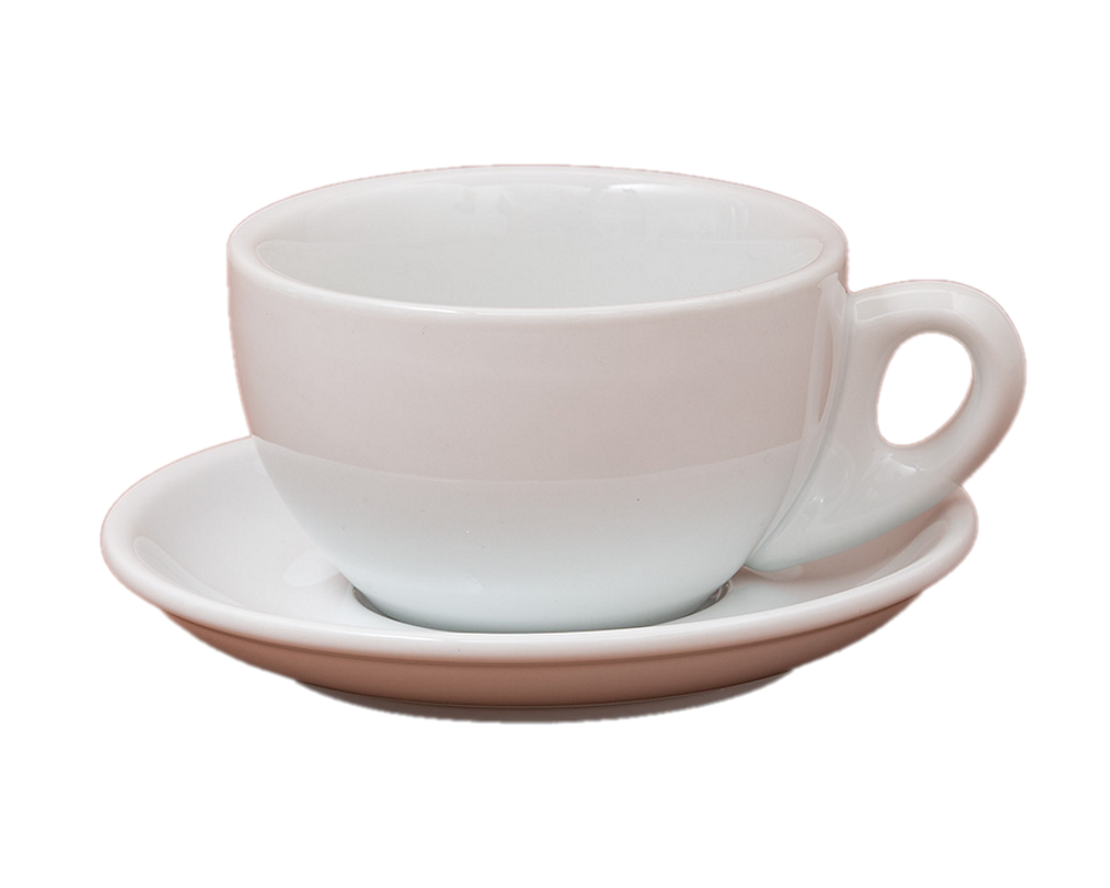 Nuova Point 6er-Set PALERMO (290ml) Latte Tasse weiß
