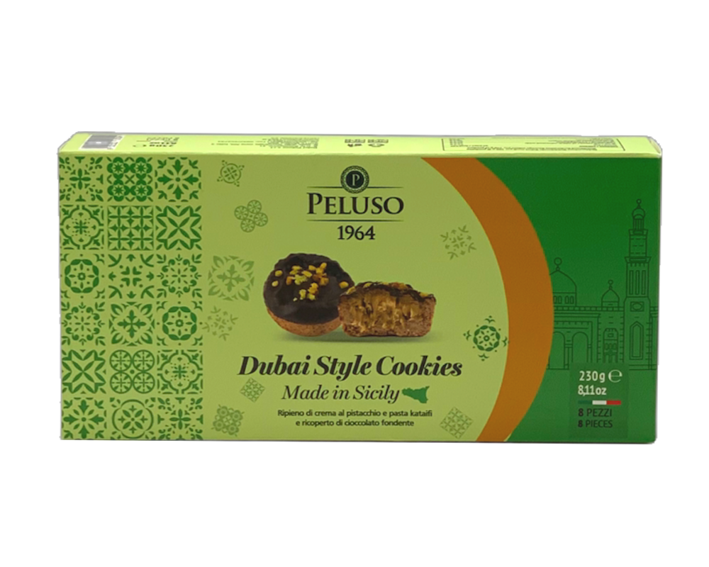 Peluso DUBAI STYLE Biscotti (Kekse mit Katafi-Teig und Pistaziencreme) 230g