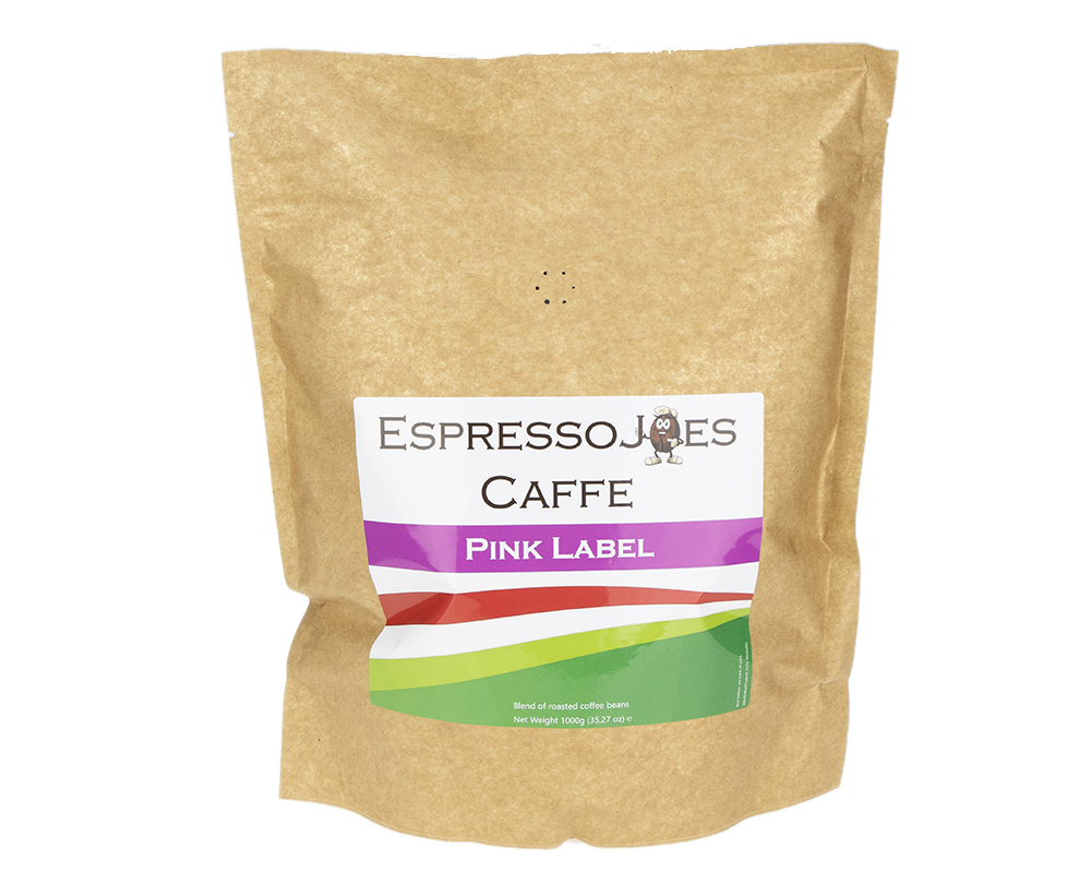 EspressoJOEs Caffe PINK LABEL Espresso Bohnen 1KG