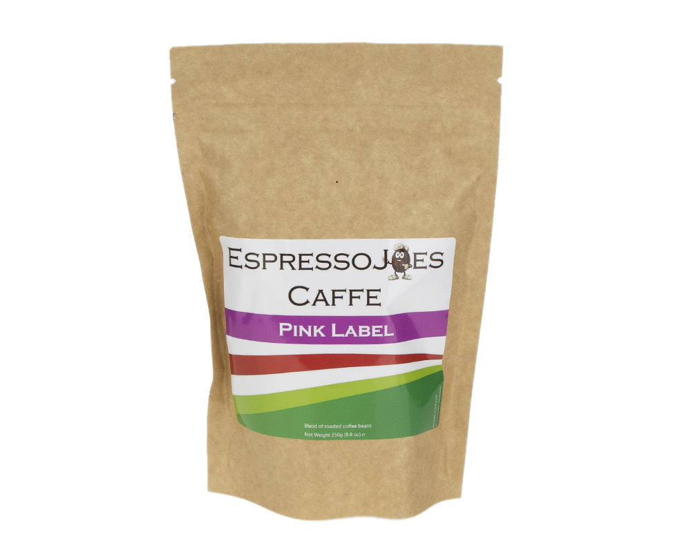 EspressoJOEs Caffe PINK LABEL 250g gemahler Kaffee