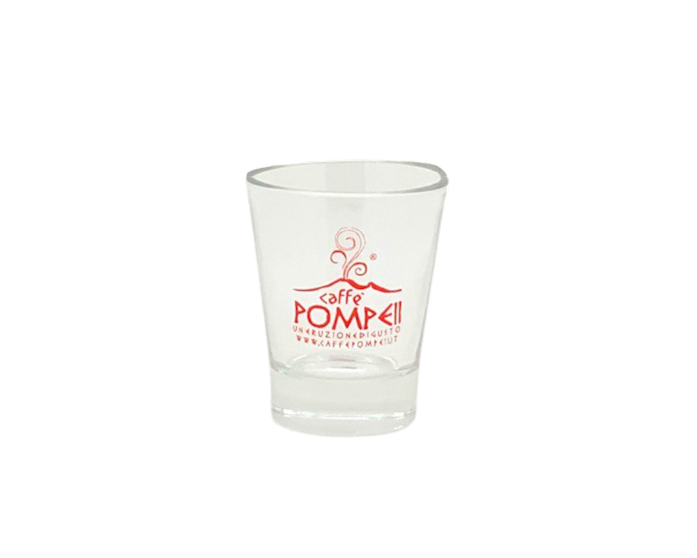 Pompeii Caffè Bicchierini Espresso oder Wasser Glas