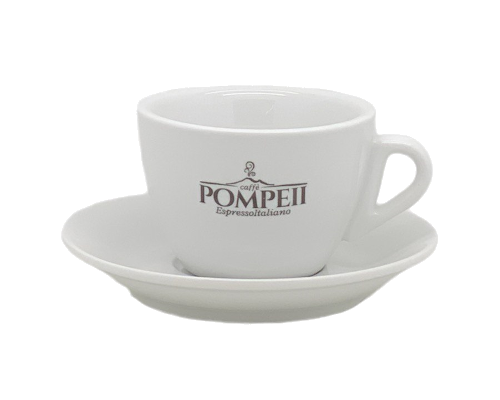 Pompeii Caffè Cappuccino Tasse und Untertasse