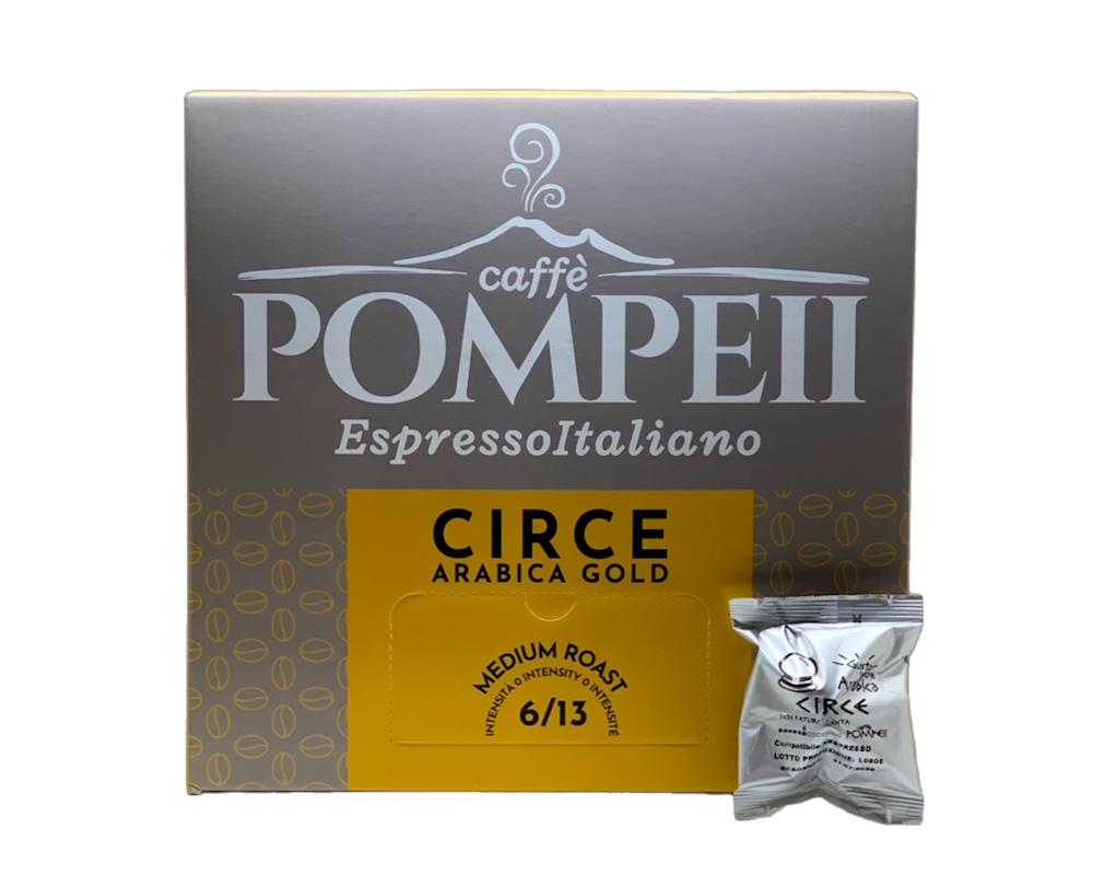 Caffè Pompeii CIRCE Arabica Gold 100 Kapseln Nespresso® Maschinen kompatibel