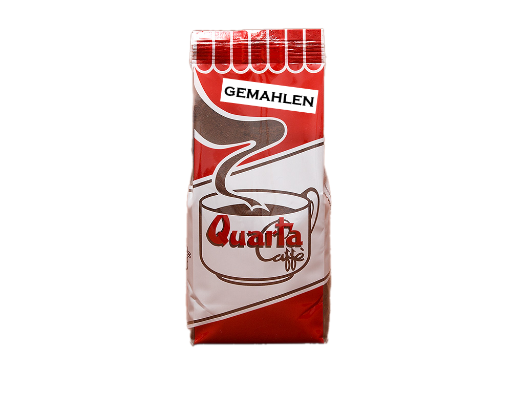 QUARTA Caffé ROSSA gemahlen 250 gr. Espresso Kaffee