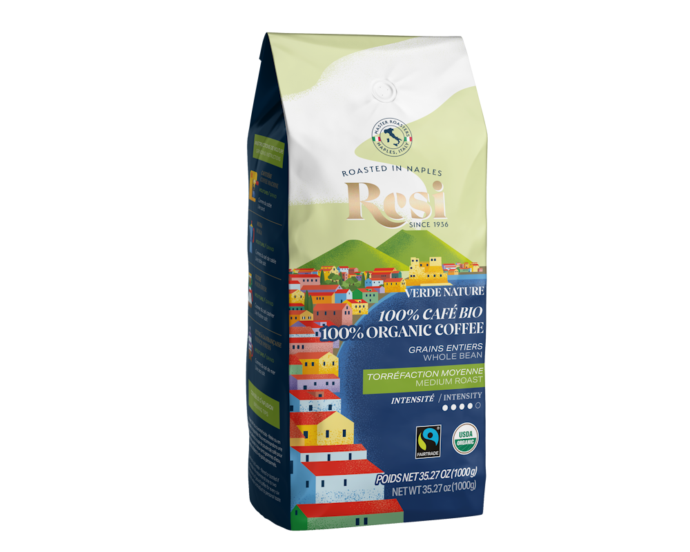 Resi VERDE NATURE 100% Cafè Bio Espresso Kaffee Bohnen 1kg