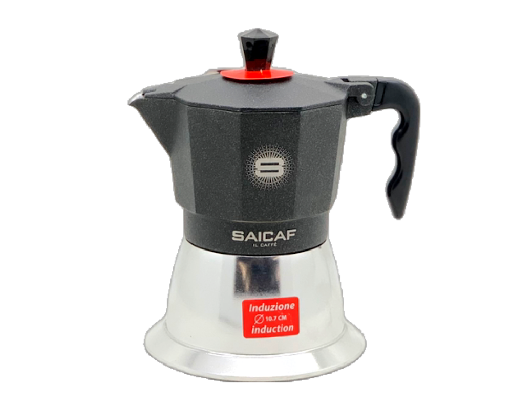 Saicaf Caffettiera TopMoka® Espressokocher 3 Tassen