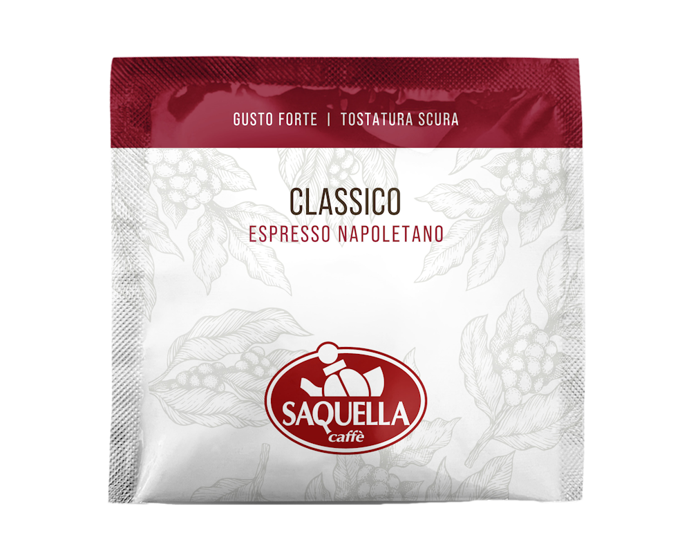 Saquella NAPOLETANO CLASSICO Espresso Cialde ESE Pad ab 1 Stück a 7,5 gr.